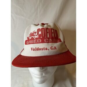 Bobby Coffield Used Cars Vintage Hat Valdosta GA Georgia Cap Mesh